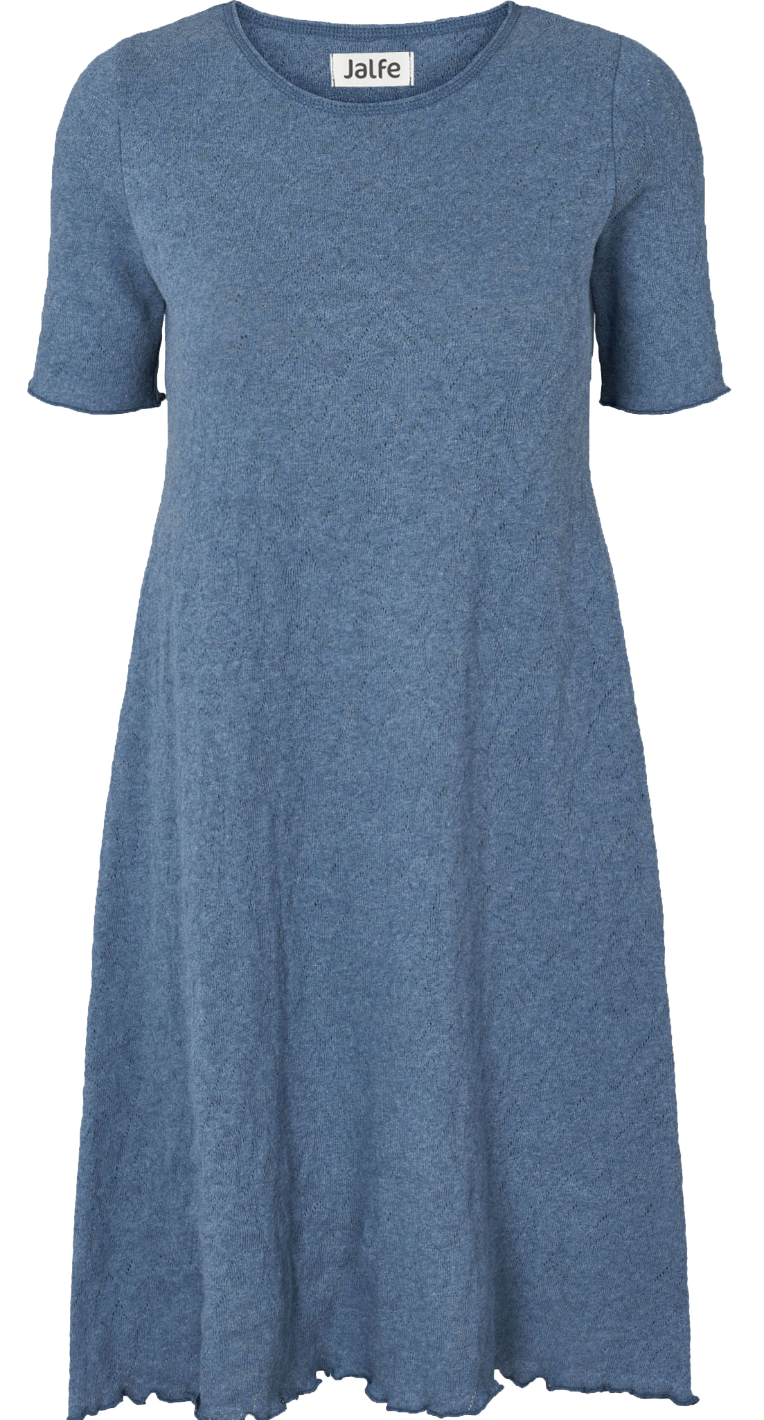 Dress s/s jacquard organic cotton